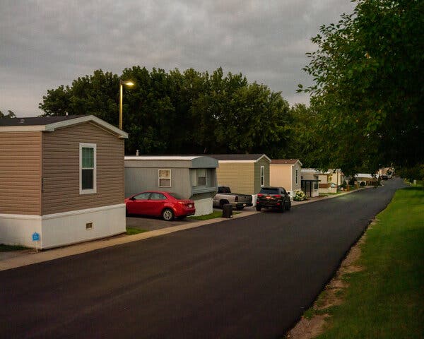 Maplewood Estates in Omaha, where some renters are fighting evictions.