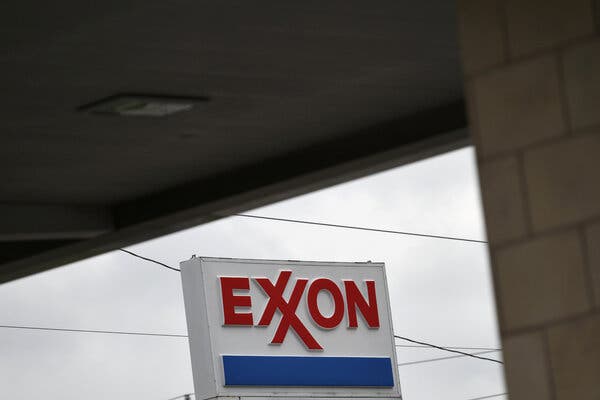 An Exxon gas station is seen in Houston, Texas, U.S., April 30, 2019.